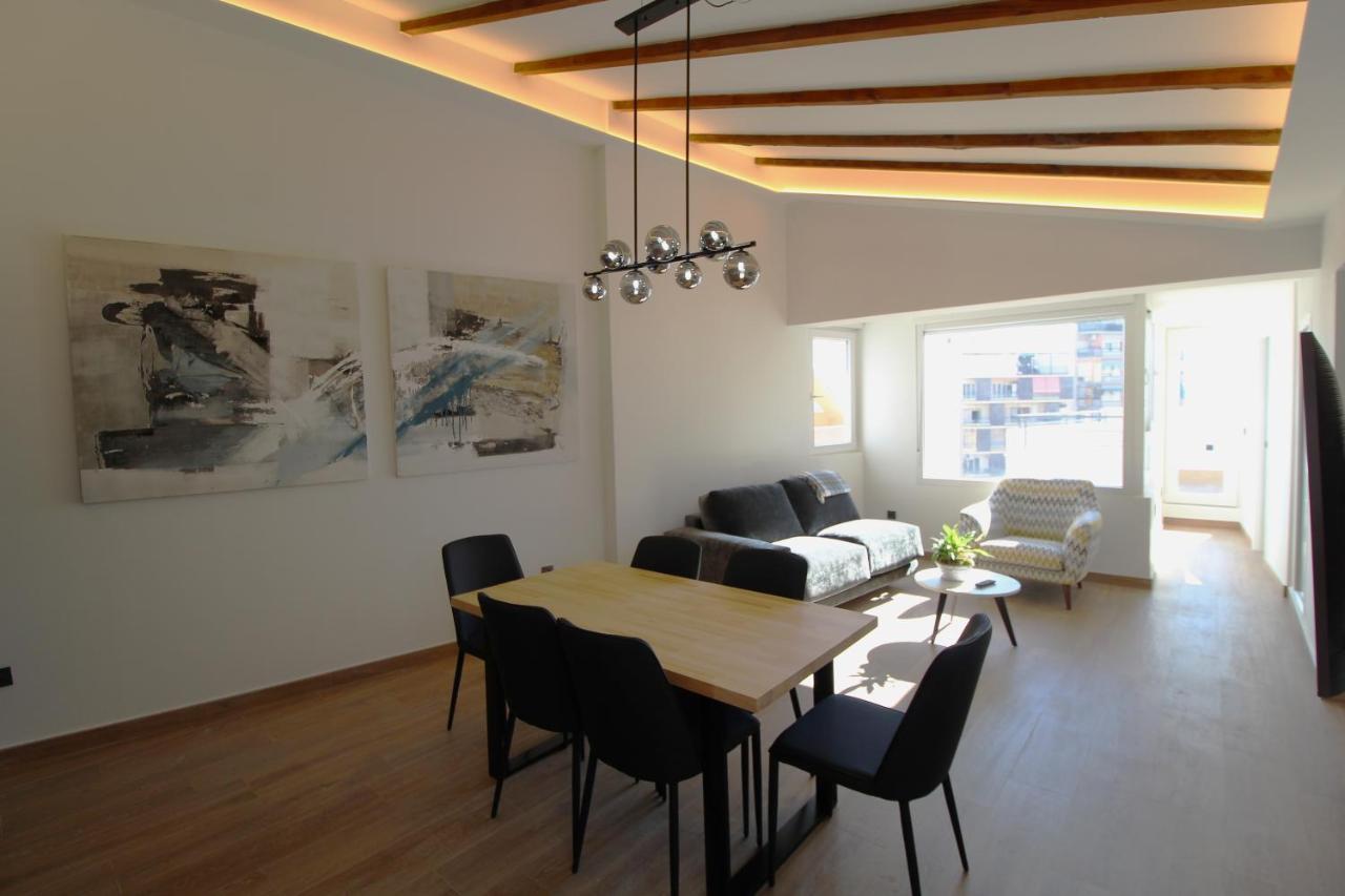 Апартаменты Atico Loft De Lujo Con Terraza Espectacular Y Vista A Los 2 Castillos Аликанте Экстерьер фото