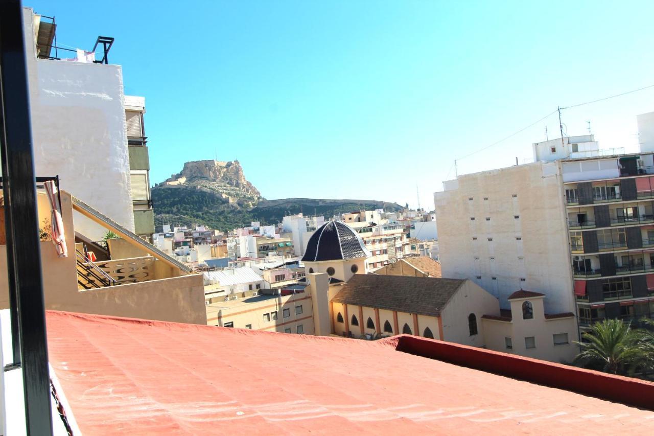Апартаменты Atico Loft De Lujo Con Terraza Espectacular Y Vista A Los 2 Castillos Аликанте Экстерьер фото