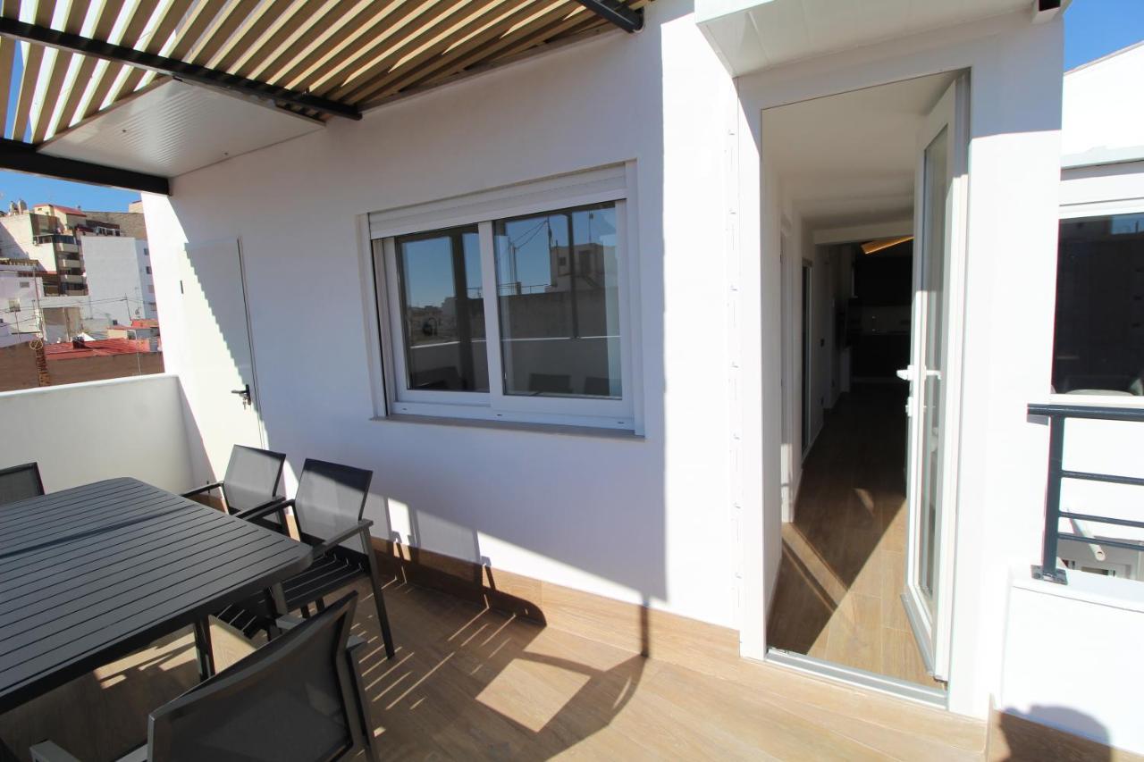 Апартаменты Atico Loft De Lujo Con Terraza Espectacular Y Vista A Los 2 Castillos Аликанте Экстерьер фото