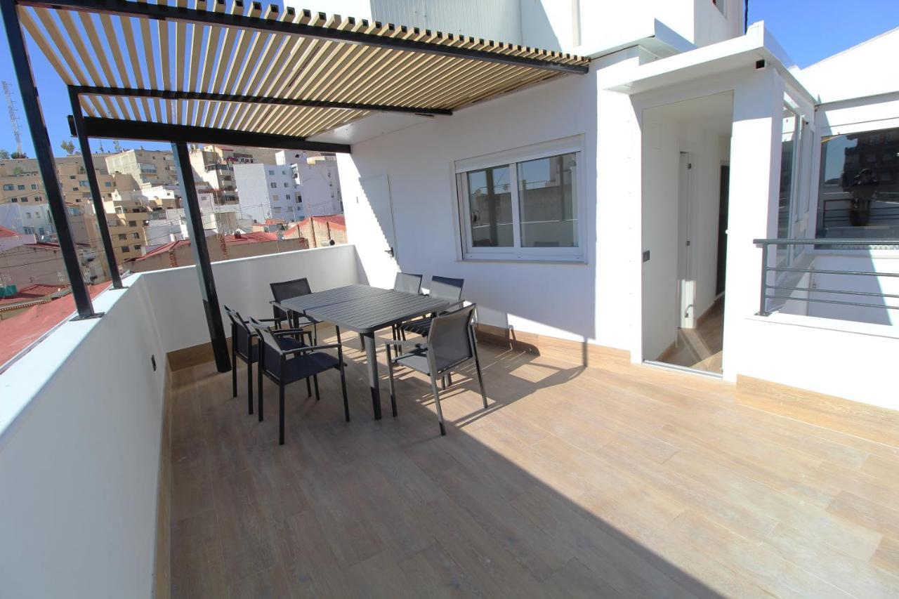 Апартаменты Atico Loft De Lujo Con Terraza Espectacular Y Vista A Los 2 Castillos Аликанте Экстерьер фото